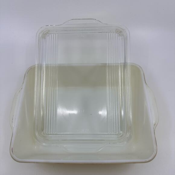 Vintage Pyrex 503 1.5 QT Refrigerator Dish Ovenware Bakeware Yellow w/ Clear Lid - Picture 13 of 15